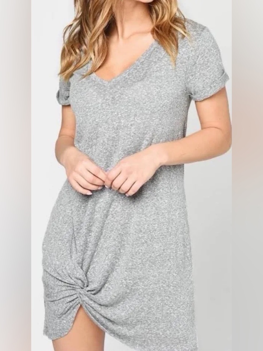 Z Supply Side Knot Short Sleeve Dress